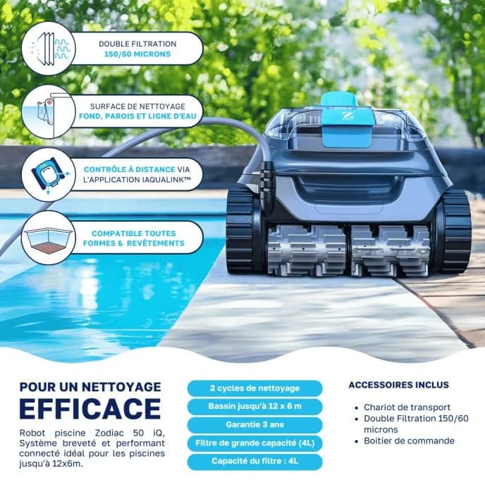 Zodiac Robot piscine Zodiac CNX 50 iQ – Prix Destockage - illustration 2